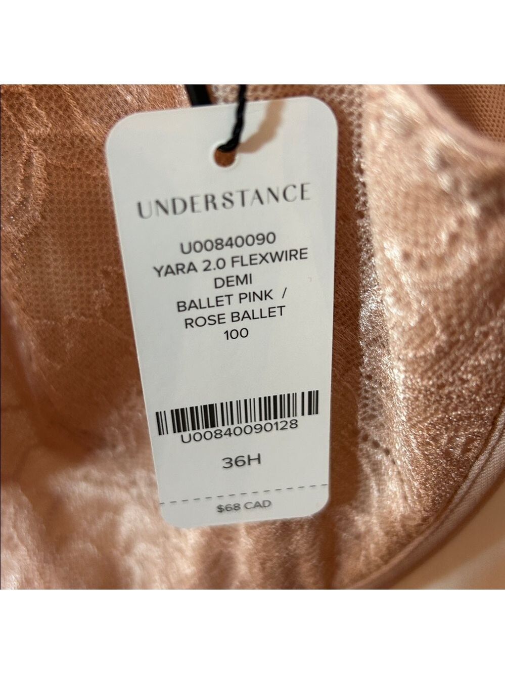 Understance Yara 2.0 FlexWire Demi Bra Ballet Pink 36H - Picture 4 of 10